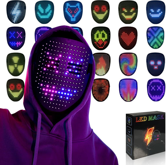 Gesture-Activated LED Face Mask