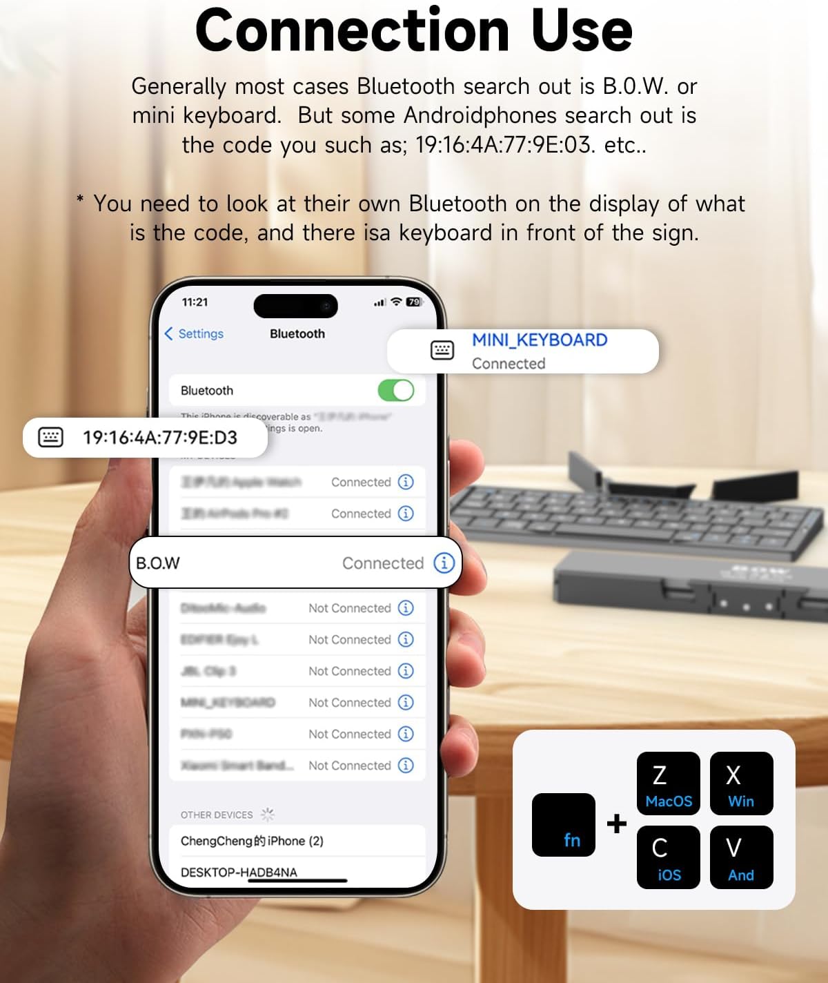 Pocket-Sized Bluetooth Keyboard