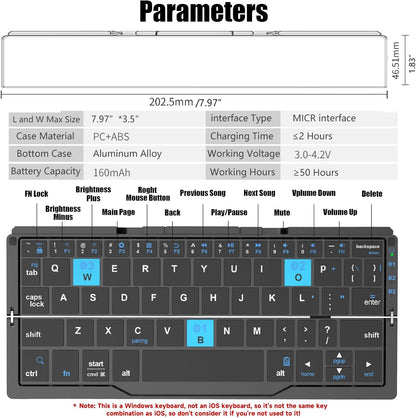 Pocket-Sized Bluetooth Keyboard